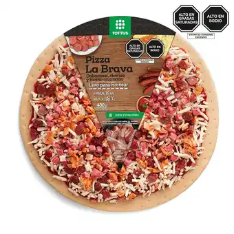 Tottus Pizza la brava refrigerada oferta