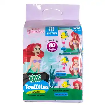 Tottus Toallas humedas tottus kids princesas oferta
