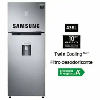 Tottus Refrigeradora 438lt twin cooling -rt43k6630s8/pe oferta