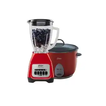 Tottus Olla arrocera 1,8 l + licuadora 700 w roja oferta
