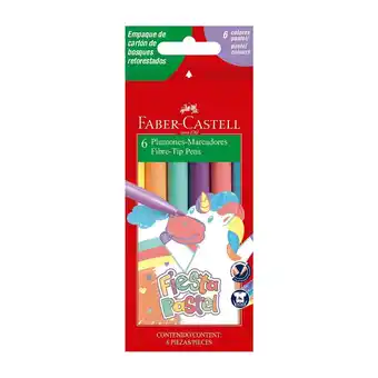 Tottus Faber plumon fiesta 45 pasteles x6un oferta