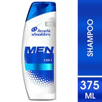 InkaFarma Shampoo head & shoulders 3en1 para hombres - frasco 375 ml oferta