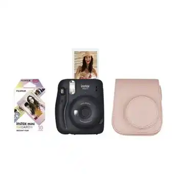 Hiraoka Cámara intax fujifilm mini11 gris carbón + pack 10 + estuche oferta