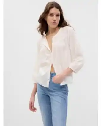 GAP Blusa manga larga botones mujer oferta