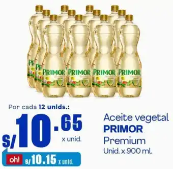 Makro Aceite vegetal PRIMOR Premium Unid. x 900 ml. oferta