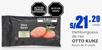 Makro Hamburguesa de res OTTO KUNZ Bolsa de 8 unids. oferta