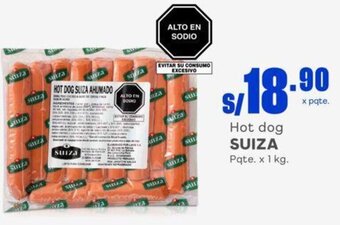Makro Hot dog SUIZA Pqte. x 1 kg. oferta