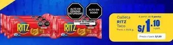 Makro Galleta RITZ Taco Pack x 58.6 g. oferta