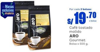 Makro Café tostado molido ARO Gourmet Bolsa x 500 g. oferta