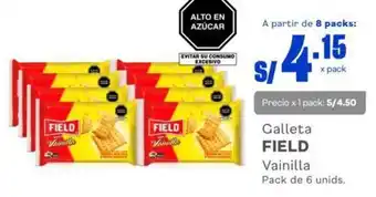Makro Galleta FIELD Vainilla Pack de 6 unids. oferta