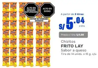 Makro Chizitos FRITO LAY Sabor a queso Tira de 14 unids. x 16 g. c/u oferta