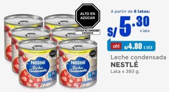 Makro Leche condensada NESTLÉ Lata x 393 g. oferta
