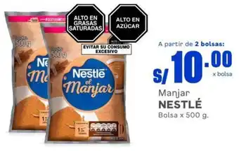 Makro Manjar NESTLÉ Bolsa x 500 g. oferta