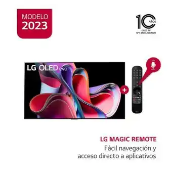 Hiraoka Televisor lg oled evo 4k thinq ai smart 65 oled65g3psa (2023) oferta