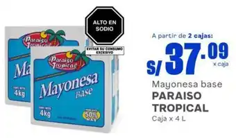 Makro Mayonesa base PARAISO TROPICAL Caja x 4 L oferta