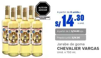 Makro Jarabe de goma CHEVALIER VARGAS Unid. x 750 ml. oferta