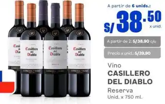Makro CASILLERO DEL DIABLO Reserva Unid. x 750 ml. oferta