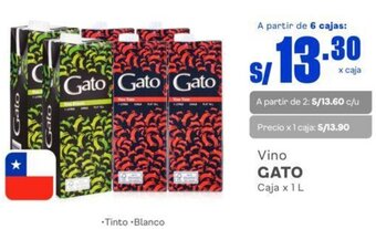 Makro Vino GATO Caja x 1 L oferta