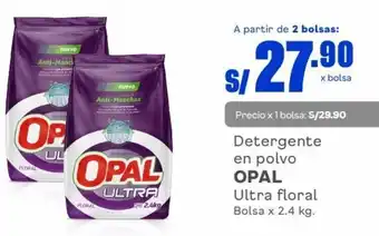 Makro Detergente en polvo OPAL Ultra floral Bolsa x 2.4 kg. oferta