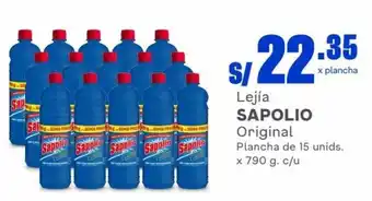 Makro Lejía SAPOLIO Original Plancha de 15 unids. x 790 g. c/u oferta