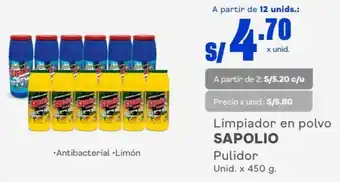 Makro Limpiador en polvo SAPOLIO Pulidor Unid. x 450 g. oferta