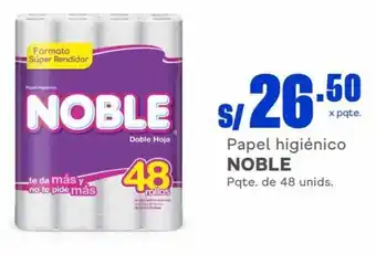 Makro Papel higiénico NOBLE Pqte. de 48 unids. oferta