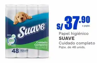 Makro Papel higiénico SUAVE Cuidado completo Pqte. de 48 unids. oferta