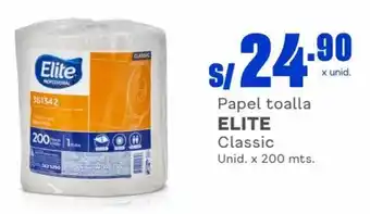 Makro Papel toalla ELITE Classic Unid. x 200 mts. oferta
