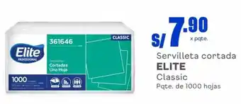 Makro Servilleta cortada ELITE Classic Pqte. de 1000 hojas oferta