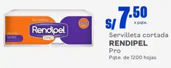 Makro Servilleta cortada RENDIPEL Pro Pqte. de 1200 hojas oferta