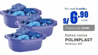 Makro Batea canoa POLINPLAST Medidas: # 15 oferta