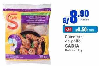 Makro Piernitas de pollo SADIA Bolsa x 1 kg. oferta