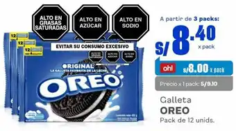 Makro Galleta OREO Pack de 12 unids. oferta