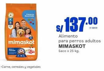 Makro Alimento para perros adultos MIMASKOT Saco x 25 kg. oferta