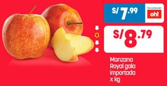 Plaza Vea Manzana Royal gala importada x kg oferta