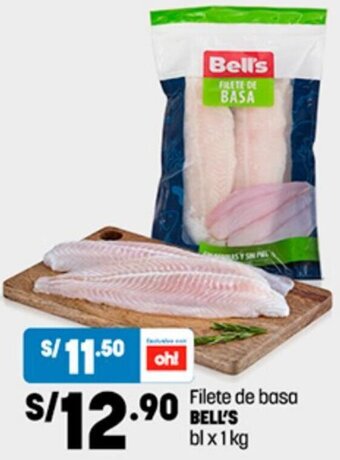 Plaza Vea Filete de basa BELL'S blx1kg oferta