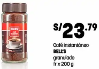 Plaza Vea Café instantáneo BELL'S granulado fr x 200 g oferta