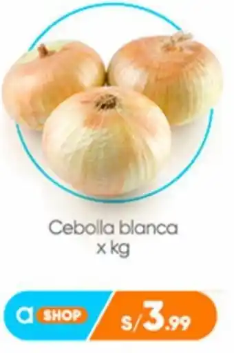 Plaza Vea Cebolla blanca x kg oferta