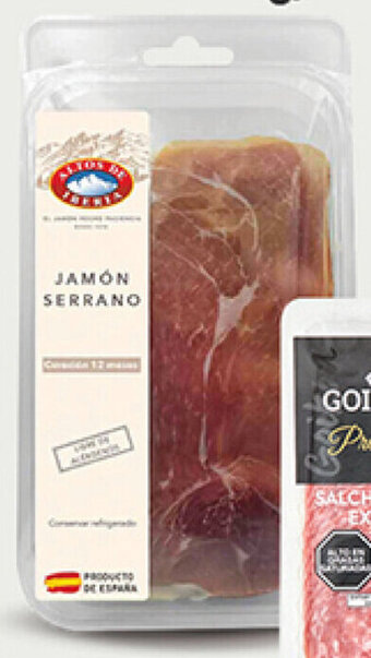 Plaza Vea Jamón serrano Altos de Iberia pq x 85 g oferta