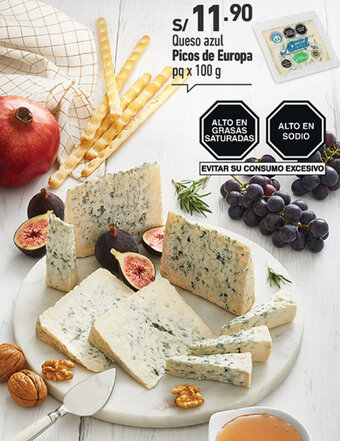 Plaza Vea Queso azul Picos de Europa pq x 100 g oferta