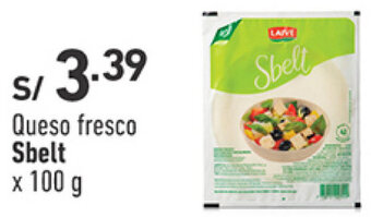 Plaza Vea Queso fresco Sbelt x 100g oferta