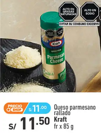 Plaza Vea Queso parmesano Kraft fr x 85g oferta