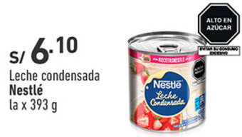 Plaza Vea Leche condensada Nestlé La x 393 g oferta