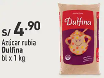 Plaza Vea Azúcar rubia Dulfina bl x 1 kg oferta