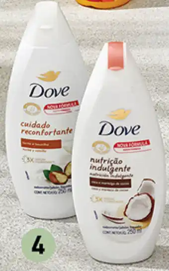 Plaza Vea Gel de baño Dove leche de coco / karité y vainilla fr x 250 ml oferta
