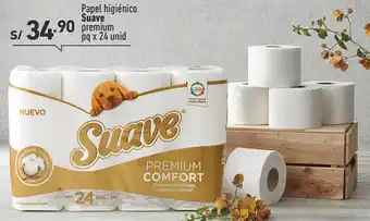 Plaza Vea Papel higiénico Suave pq x 24 unid oferta