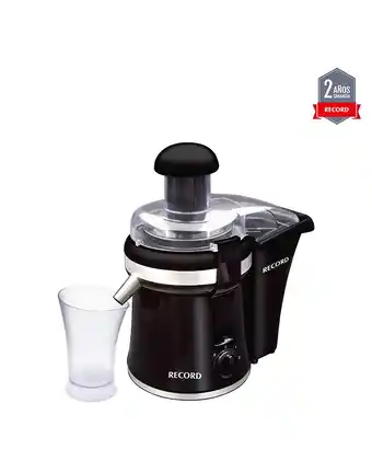 Tiendas EFE Extractor de jugos con vaso record rec-inejac100 negro oferta