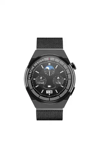 Tiendas EFE Smartwatch hw3 max nfc siri gps lux negro oferta