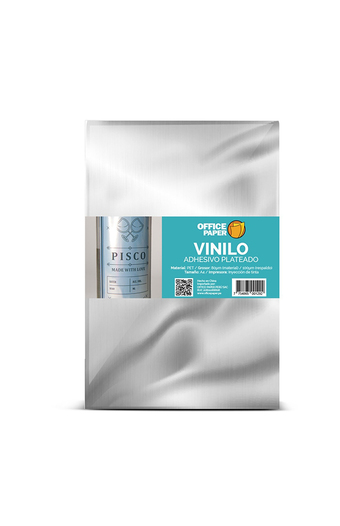 Tiendas EFE Vinilo adhesivo office paper x 5 hojas plateado oferta
