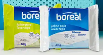 Plaza Vea Jabón para lavar ropa BOREAL blancura / limón pq x 2 unid oferta